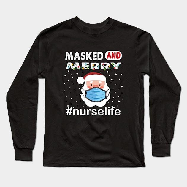 christmas Nurse Long Sleeve T-Shirt by othmane4